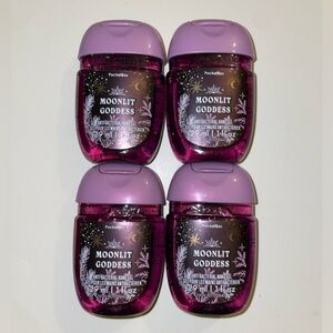 Bath & Body Works 4x Moonlit Goddess Hand Sanitizer Gel 1oz Pocketbac New